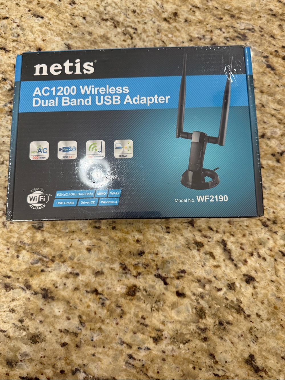 NWT Netis AC1200 Wireless Dual Band USB Adapter Model WF2190